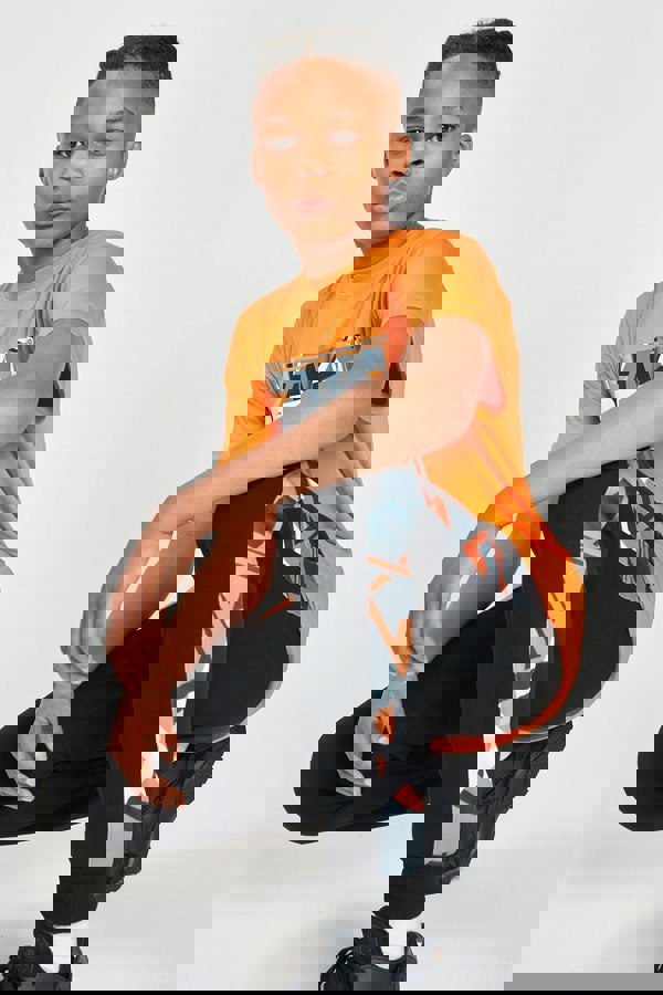 Beat Boyz Club Frequency T-Shirt - Orange Geo