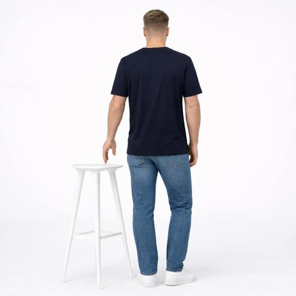 Fred Perry Pocket Detail T-Shirt Navy/Tennis Blue