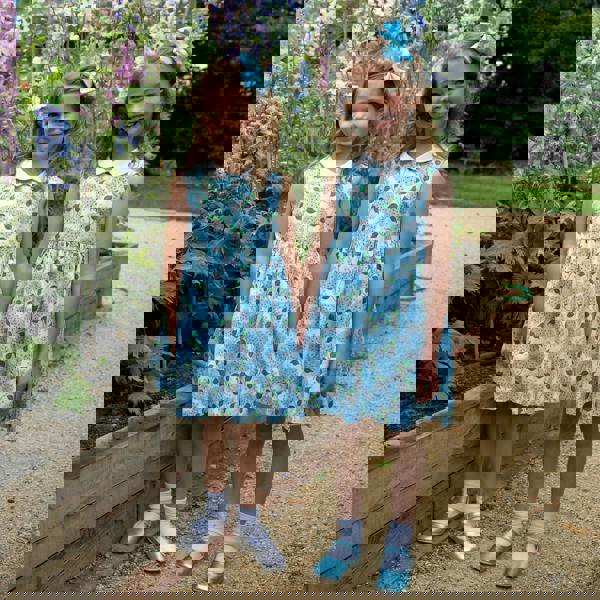 Rachel Riley Hydrangea Peter Pan Collar Dress