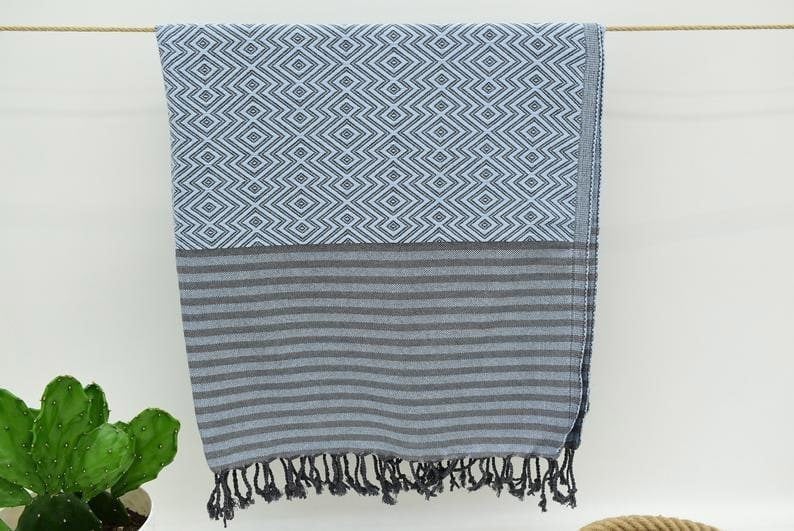 Harfi Nisa Hammam Towel, baby Blue