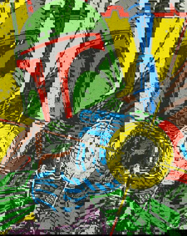 Star Wars Womens Grey Boba Fett Short Sleeved T-Shirt