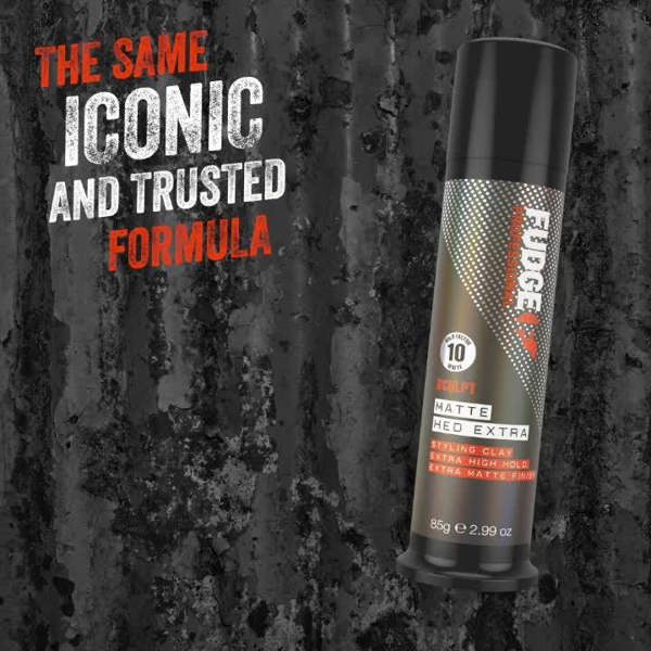 Fudge Matte Hed Extra provides volume and smooth hair surface while providing control using Chinaclay and organic waxes.