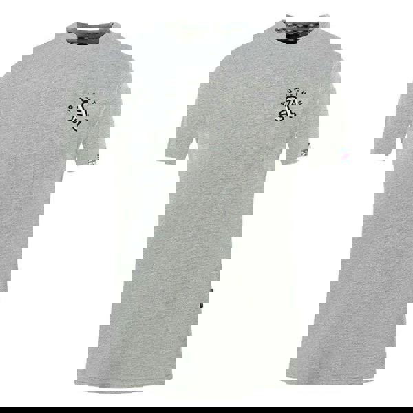 Aquascutum Mens London Embroidered Back Print T-Shirt - Grey - 