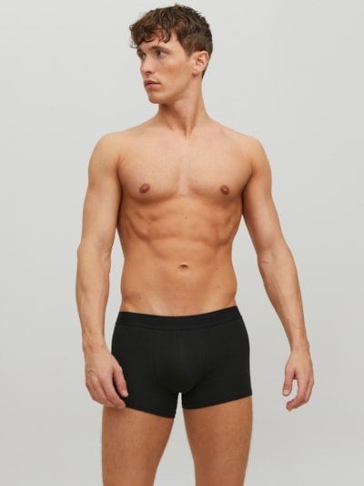 Jack & Jones WAISTBAND 3 Pack Trunks Mens Black