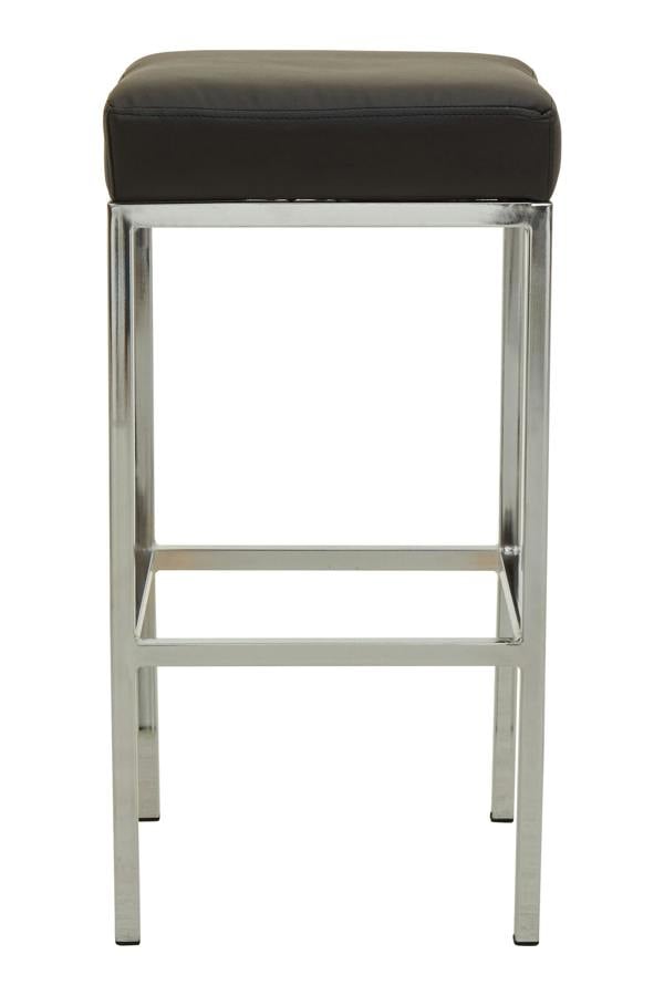 Interiors by Premier Baina Black And Chrome Finish Bar Stool