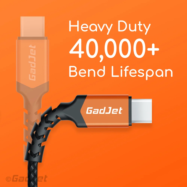 GadJet 2m USB-C to USB-C Cable + USB-A Adapter