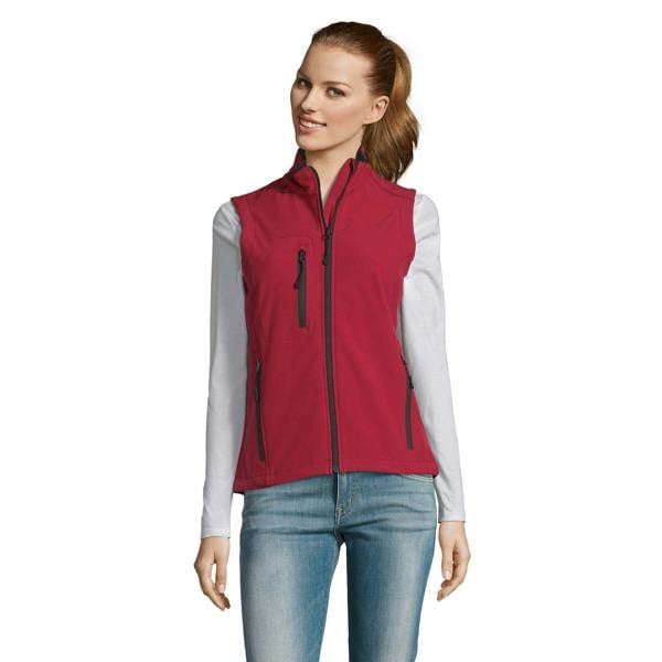SOLS Womens/Ladies Rallye Soft Shell Bodywarmer Jacket - Red