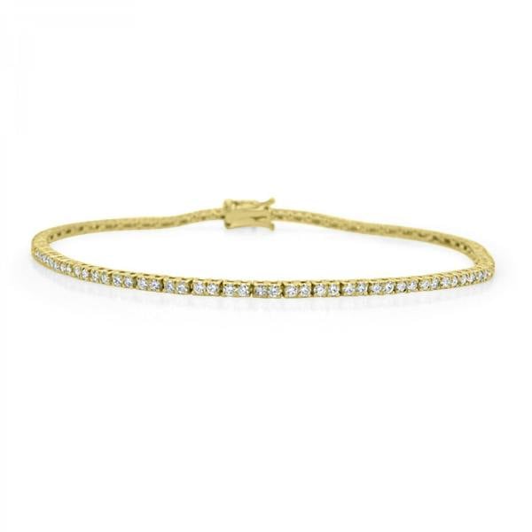 Sarah Layton 18ct Yellow Gold Diamond Tennis Bracelet - 1.05ct