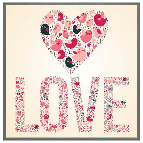 Benjamin Tate Design Love hearts (picture Frame)
