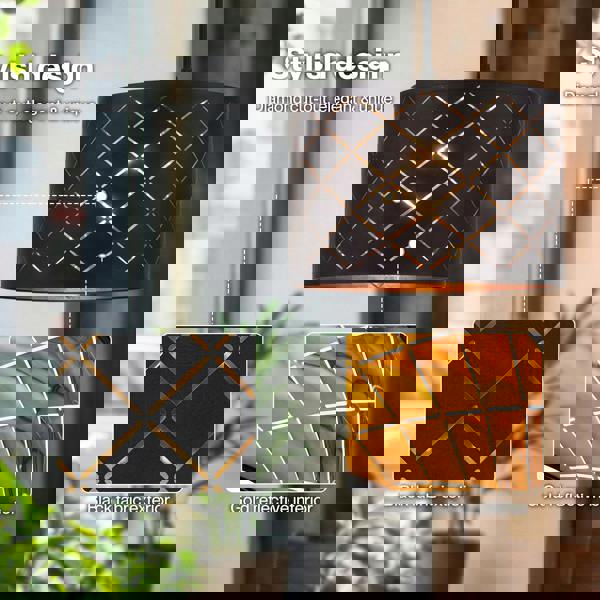 Emitto Ceiling Light Shade Pendant Drum Lampshade Lightshade Living Room Lamp