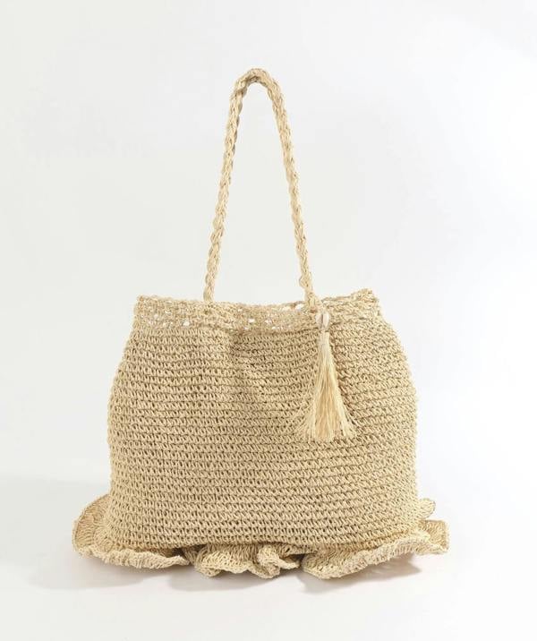 Pia Rossini Ellis - Straw Beach Bag
