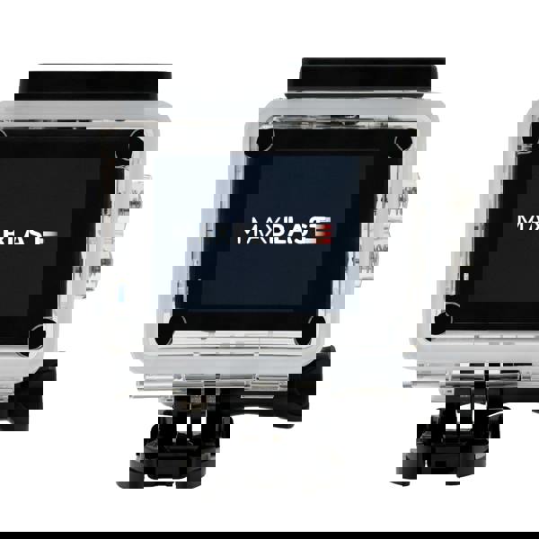 Clear waterproof camera case for 80L wet & dry vacuum, featuring a large screen and secure mounting for versatile use