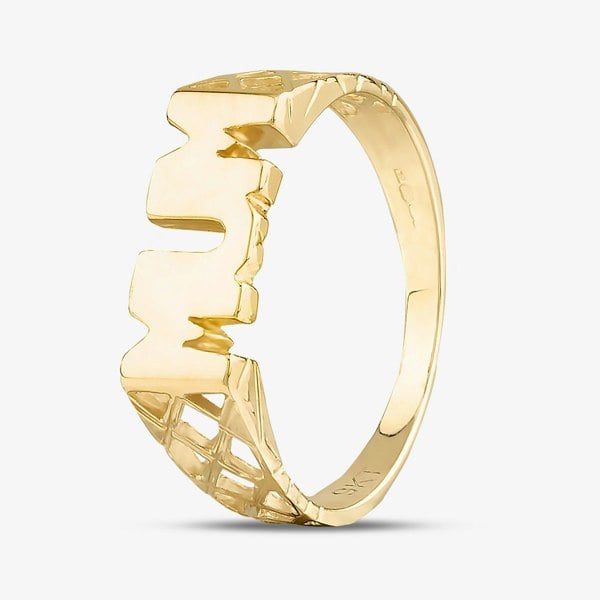 T. H. Baker 9ct Yellow Gold MUM Ring S1741Y