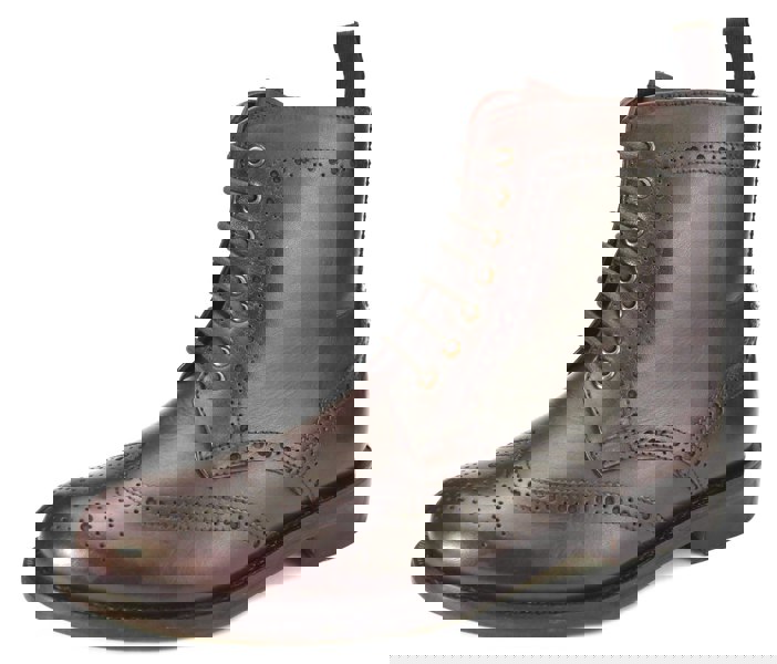 Frank James Benchgrade Moreton Leather Sole Welted Lace Up Brogue Dealer Boots