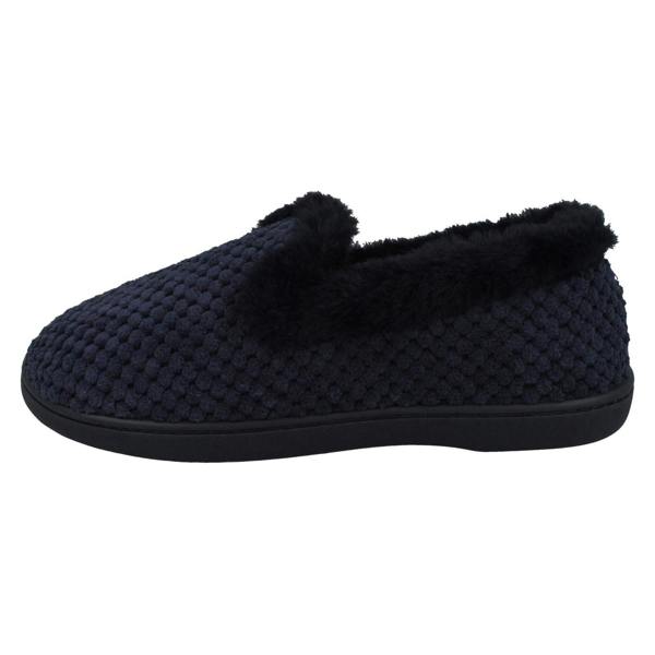 Padders Ladies Padders Textured Trimmed Full Slippers Misha
