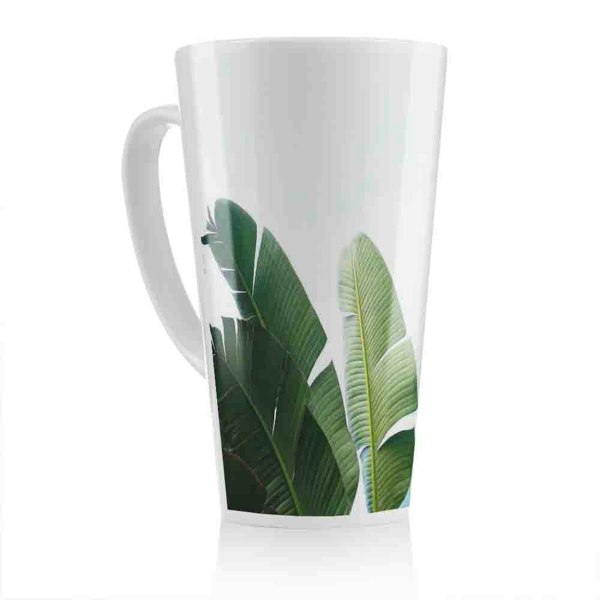 Benjamin Tate Design Banana Leaves Latte Mug