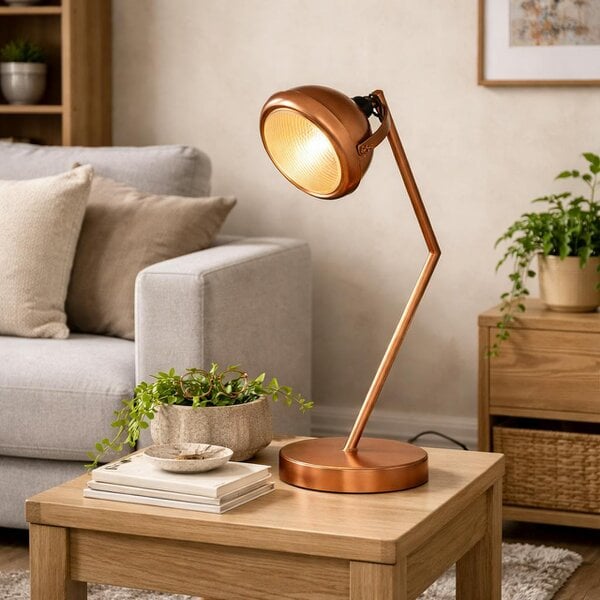 Wyld Haus Yllas Vintage Metal Copper Table Lamp