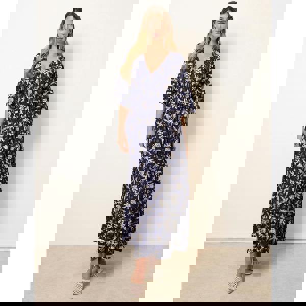 Blue Vanilla Shirred Empire Bust Dress