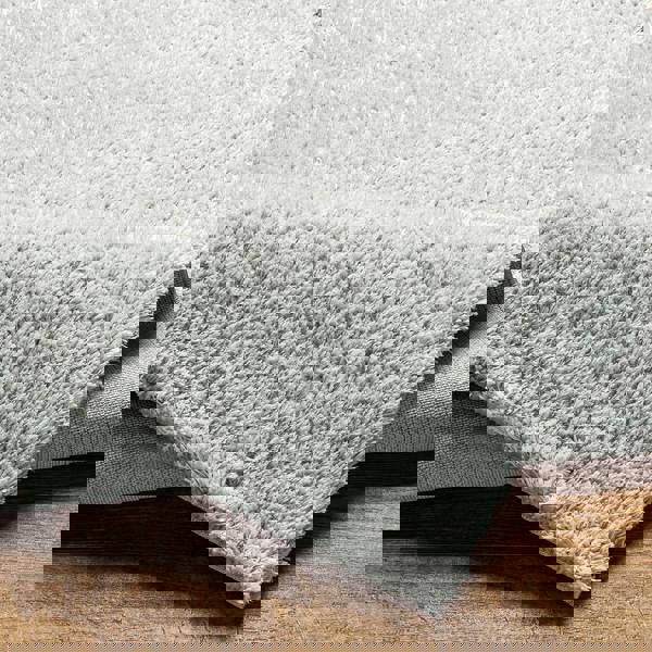Livabliss Cloudy Shag-Modern Ivory Grey Soft Plush Pile Rug