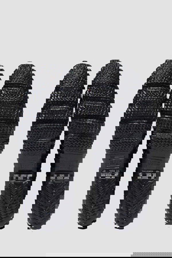 Hunter Girls Original Giant Glitter Wellingon Boots in Black