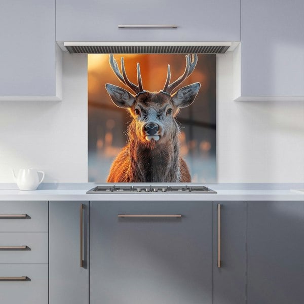 Warren Reed Deer Glass Kitchen Splashback - 00026