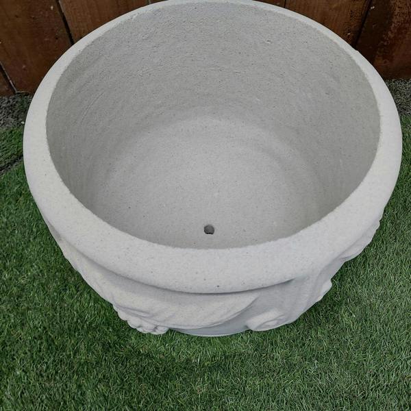Grape patterned Sandstone Planter Pot