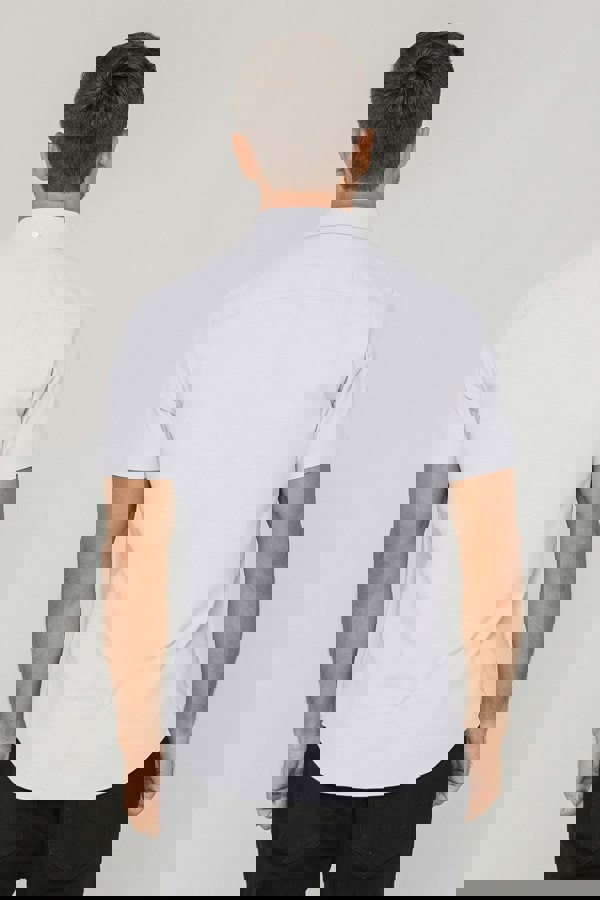 ENORSIA Mens Solid Short Sleeve Shirt