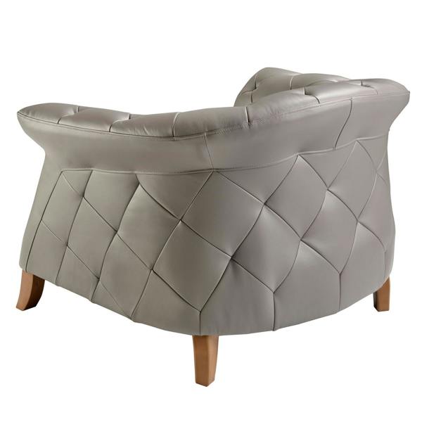 Angel Cerdá Grey leather armchair 5132