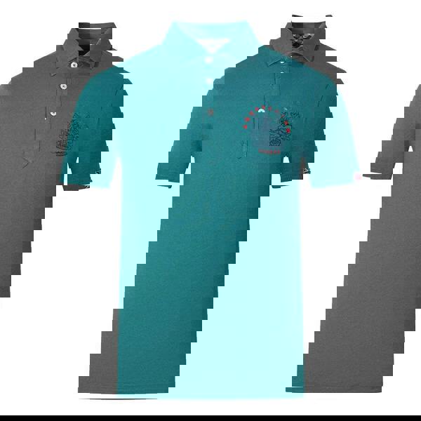 Aquascutum Unisex Adult Aldis London Logo Polo Shirt - Sea Green - 