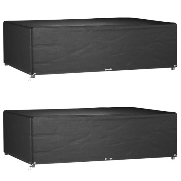 Berkfield Garden Furniture Covers 2 pcs 12 Eyelets 227x152x65 cm Rectangular