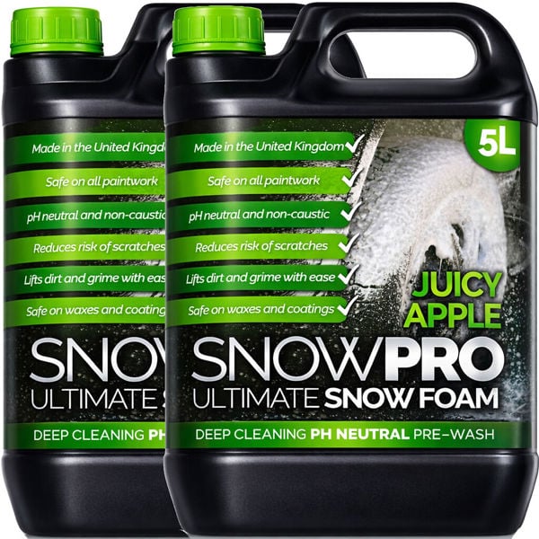 SnowPro Snow Foam Shampoo Car Wash Soap pH Neutral Vehicle Cleaning Detailing Pre Wash 10L Apple Fragrance