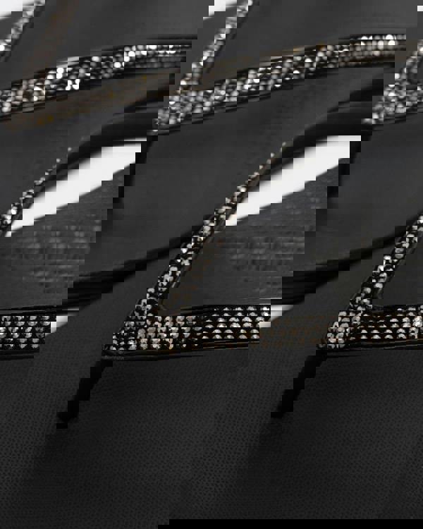 Fitflop IQushion Sparkle Womens Flip-Flop - Black 001 - CHO - Designer Womens Sandals