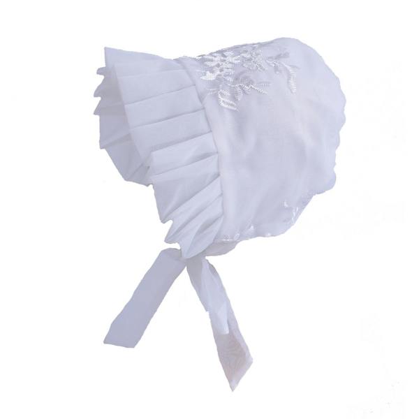 Cinda Christening Dress Cape and Bonnet Set