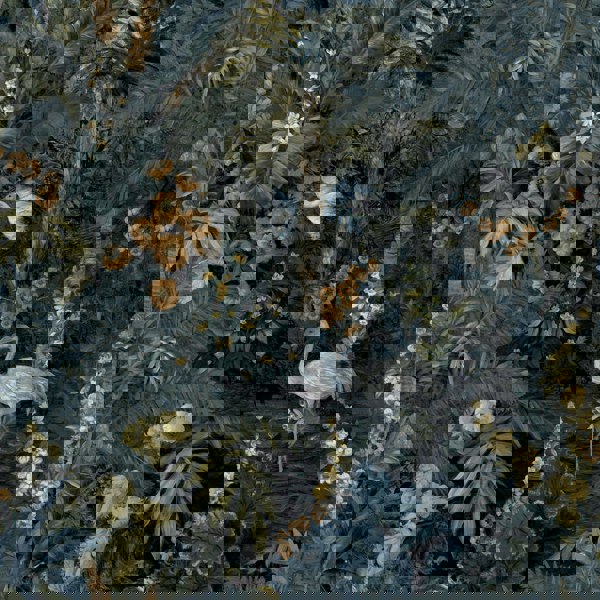 Flight of the Cranes Wallpaper - Midnight Blue