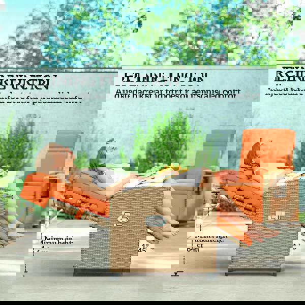 Rattan Recliner Chair