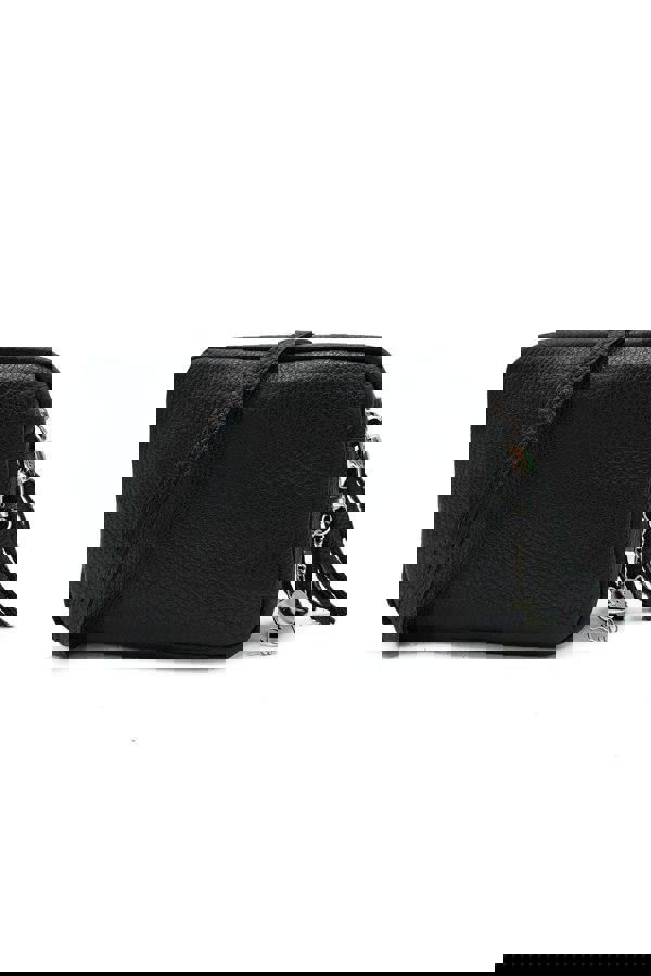 Kitise Mini Tassel Italian Genuine Leather Purse Crossbody Bag With Tassel