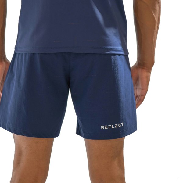 REFLECT Zone Tech 7-Inch Shorts Navy Blue/White