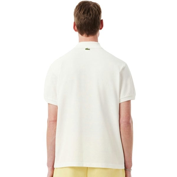 Lacoste Classic Fit Printed Polo Shirt White/Blue