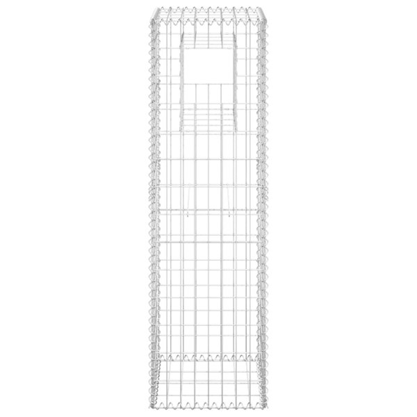 Berkfield Gabion Basket Posts 2 pcs 40x40x140 cm Iron