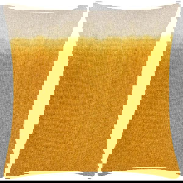 Furn Mizu Dip Dye Square Cushion Cover - Ochre