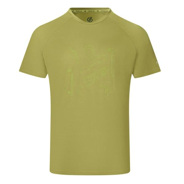 Dare 2B Mens Tech II Graphic Print T-Shirt - Golden Cypress - 