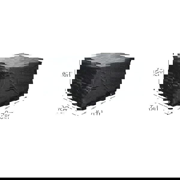 Cozy Bay Furniture Cozy Bay EZBreathe Malta 10 Seat Furniture Set Cover in Black