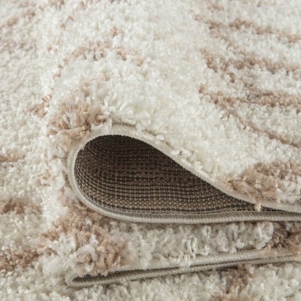 Moroccan Beige Ivory rug non-shedding, pet-friendly, and easy to clean