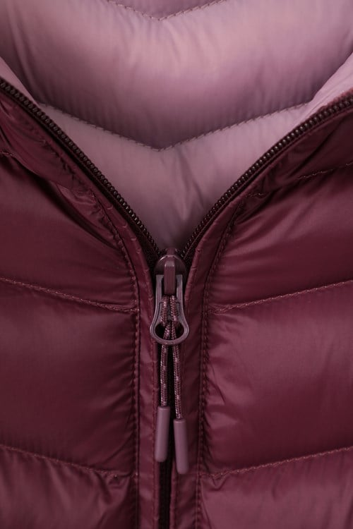 Mountain Warehouse Womens/Ladies Florence Long Padded Jacket - Burgundy