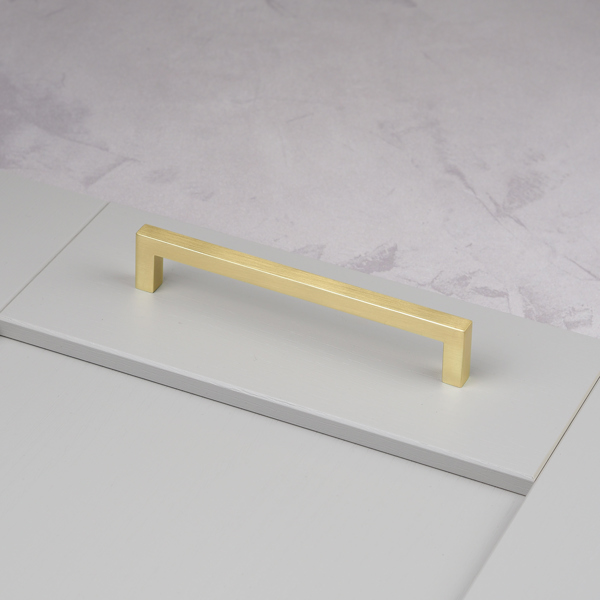 Handle & Home Satin Brass Square Handles