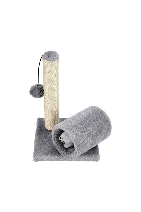 Living and Home Cat Scratching Post with Toys and Tunnel