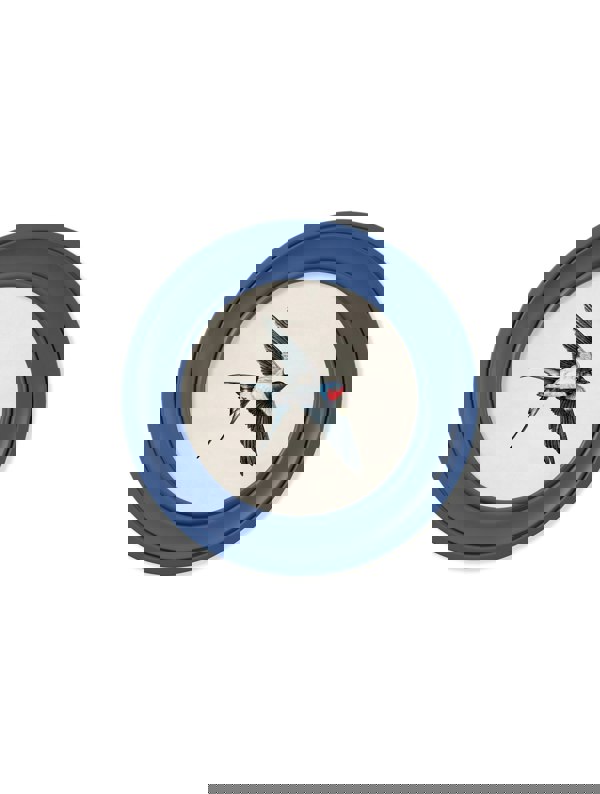 Exceptional Art c.1875 Swallows in Round Frames Blue