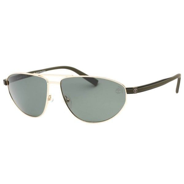 Timberland Green Polarized Lens Gold Sunglasses