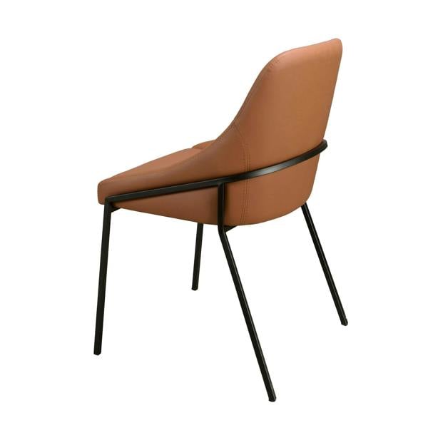 Angel Cerdá Orange Leatherette Chair 4161