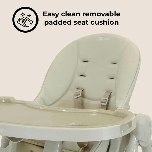 My Babiie MBHC9 Luxe Highchair - Oatmeal